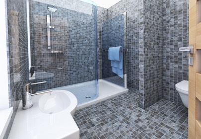 Mosaïque salle de bain